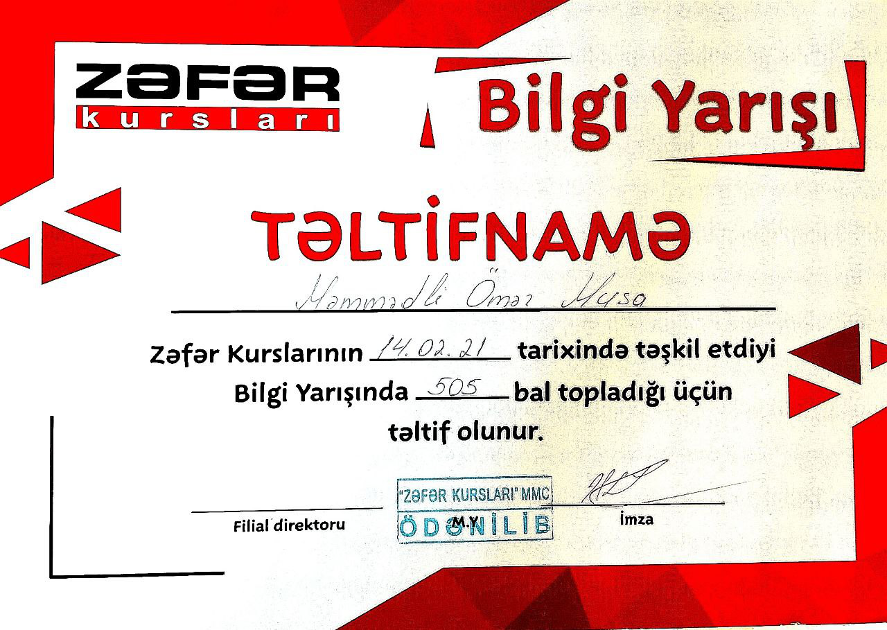 Zəfər Kursları